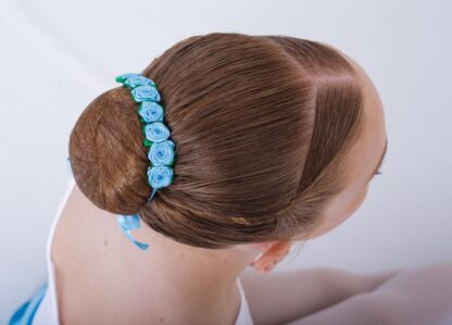 Sylph Bun Flower Crown - Baby Blue - Hair En Pointe